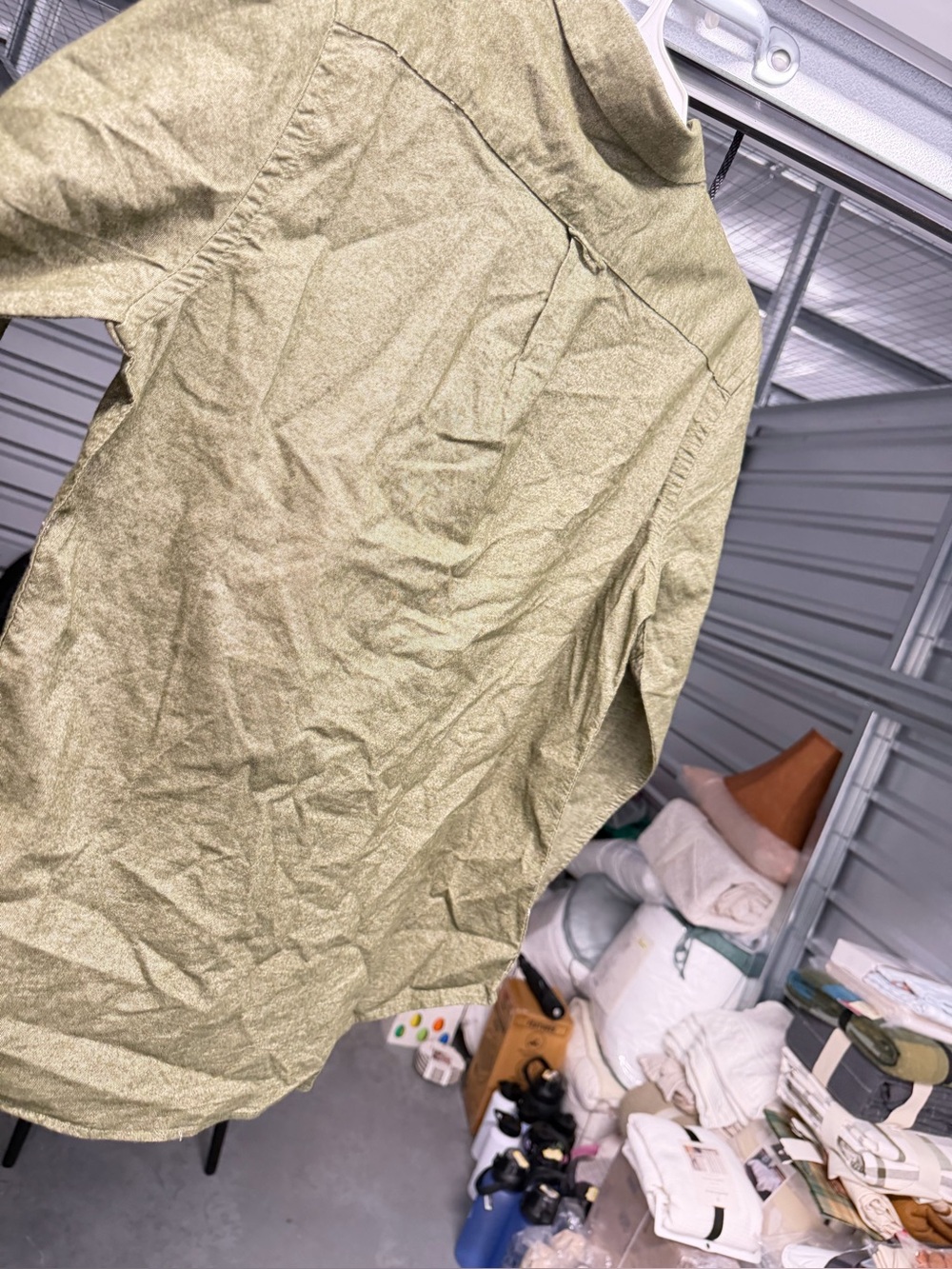 Good fellow Olive Green Oxford Button-Up Shirt large nwt mens